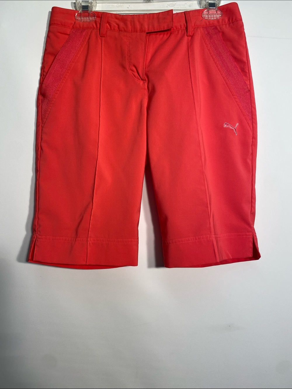 Puma Women's Bright Coral Bermuda Shorts